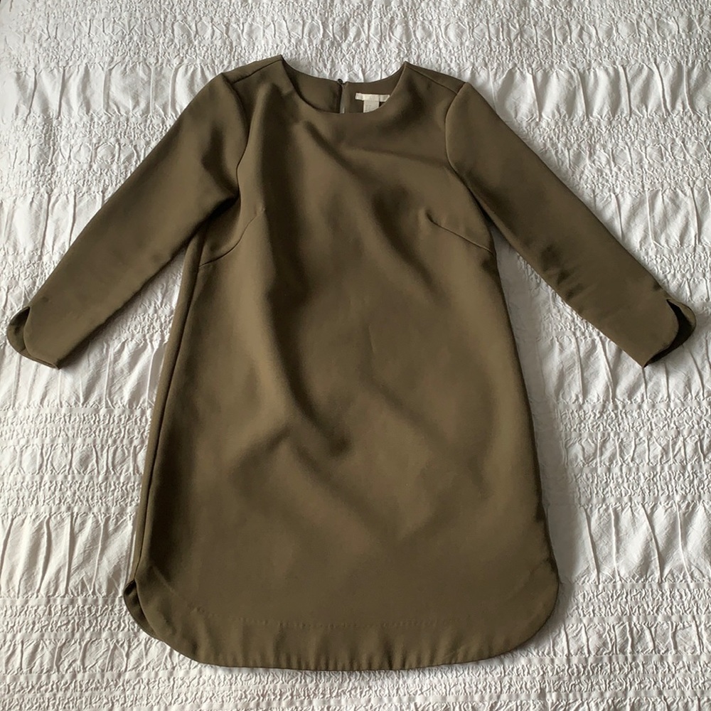 Moss Green Shift Dress